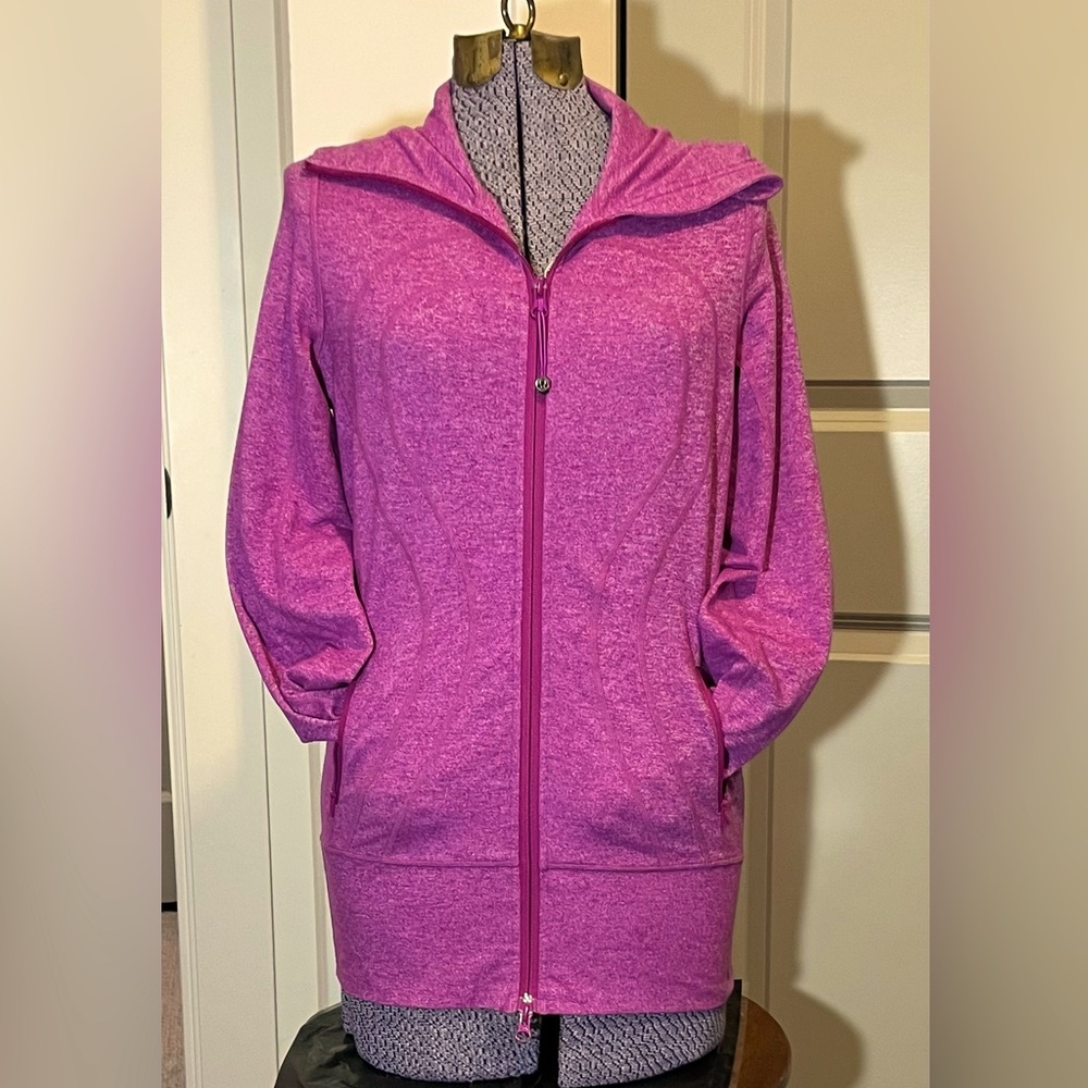 Lululemon In Stride Heathered Orchid Zip Up Size 6